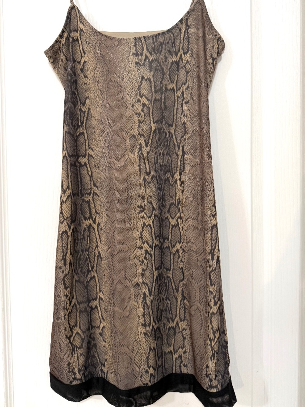 VTG Anne Brooks Y2K Snakeskin Slip Dress - Made in Canada - Size S